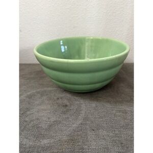 Bauer Vintage Pottery #12 GREEN Beehive 9.5" Mixing Nesting Bowl FLAWS
